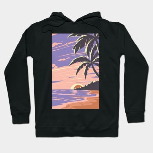 Sunset at the beach Hoodie